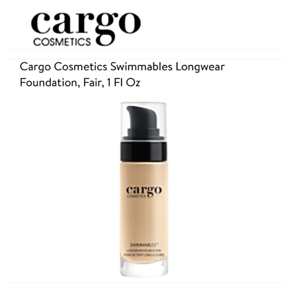 Cargo Cosmetics Swimmables Longwear Waterproof Foundation Fair 10 NIB